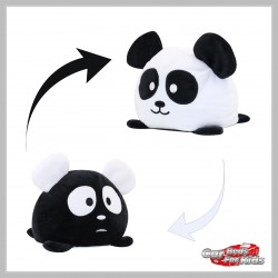 Reversible plush toy - panda