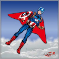 Flying kite Captain America
